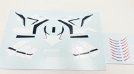Model Dân Dụng Ducati Panigale V4/S 1/12 Decal Dán Hình Hoa Magician Models RX-130 Phụ Kiện Làm Mô H