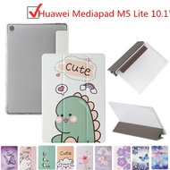 For Huawei Mediapad M5 Lite 10 Flip Leather TPU Stand Case Cover