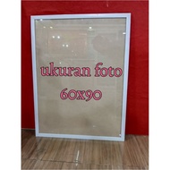 Photo Size Frame 60x90cm, USING GLASS, Frame Width 3cm.