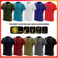 888.CO  MICROFIBER ROUNDNECK SHORTSLEEVE T-SHIRT (FAST-DRY/COOL-MAX) ANTI-BACTERIA
