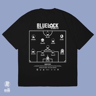 T-Shirt Blue Lock Vs Japan U20 National Team Starting Eleven Anime Manga Wibu Japan T-Shirt Cotton C