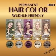 EMBER PERMANENT HAIR COLOR /PEWARNA RAMBUT 60 ML (LULUS KKM, SAH SOLAT) 5D/ASH GREY/Hair Bleach/HALA