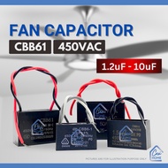 CBB61 Kapasitor Kipas Siling / Fan Capacitor Condenser untuk Ceiling Fan, Kipas Dinding, Kipas Berdi