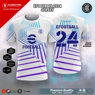 [Free Customization] JERSEY EFOOTBALL 2024 WHITE NEW EDITION DRY FIT [New Design]