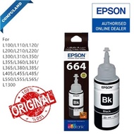 Epson T664 Original Ink Refill - 70ML for Epson L120, L220, L310, L360, L380, L385, L405, L485, L565