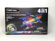 BRICK Block 'LASER PEGS' 4 in 1 - 'Light up' Helicopters