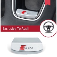 Audi Steering Wheel Decorative Stickers Modified Car Logo Sequin Interior Accessories For Audi A3 A4 A6 A5 A7 A8 Q4 Q3 Q5 Q7 Q8