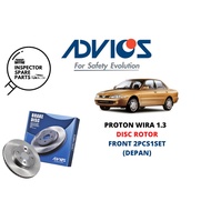(2PCS1SET) 100% ADVICS AISIN PROTON WIRA 1.3 FRONT DISC ROTOR D6F888