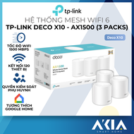 Bộ Phát Wifi Mesh TP-Link Deco X10 Chuẩn Wifi 6 AX1500 kết nối nhiều thiết bị phủ sóng rộng