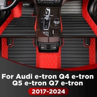 RHD For Audi e-tron Q4 e-tron Q5 e-tron Q7 e-tron 2017-2024 Custom Car Floor Mats Automobile Carpet 