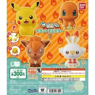 寵物小精靈大頭公仔 7 組裝公仔 精靈寶可夢 口袋妖怪 pokemon 寵物小精靈 比卡超 re-ment 扭蛋 日本扭蛋 日本代購 景品 夾公仔 玩具 公仔 掛飾 擺設 figure 周邊 盒玩 盒