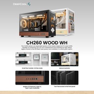 DeepCool CH260 WOOD High Airflow mATX T.G PC Case BLACK / WHITE