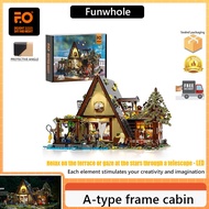 Funwhole A-type frame cabin Lighting Building Block Set-2061 Pieces Adult Building Model Set Suitabl