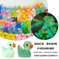 Mini Random Duckling Desktop Ornament Decoration Glow-in-the-dark E3n8
