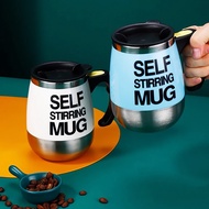 Large Capacity 450ml Self Stirring Mug Durable Electric Auto Mixing Stainless Steel Cup Milk Hot Cho
