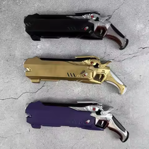 11in PU Reaper Pistol Gun Anime Overwatch Plastic Pistol Gun Cosplay Prop Real Size Japanese Katana