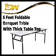 4 Feet Foldable Banquet Table With Thick Table Top Writing Desk Office Table Study Table New Design 