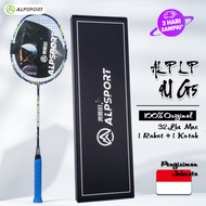 Alpsport NP Raket Bulu Tangkis Asli 9U 57-59G Raket Bulu Tangkis Profesional Serat Karbon ALP