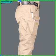 Stretchable tactical pants for men Multi Pocket Cargo Pants pants Loose Waterproof pants