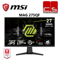 MSI MAG 275QF 27 WQHD 180HZ 0.5MS HDR Rapid IPS Gaming Monitor