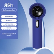 พัดลมพกพา พัดลมขนาดเล็ ความเร็ว100 ระดับ  ชาร์จ USB สามารถปรับได้ Mini Fan WX-638 สีดำ One