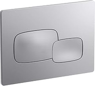 KOHLER K-5413-CP Pebble Flush Actuator Plate for 2" x 4" In-Wall Tank and Carrier System, Polished C
