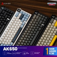 AJAZZ AK650 / AK-650 Wired Mechanical Keyboard PBT Keycaps GASKET Structure Full Key Hot Swap DIY Ga