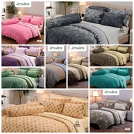 Jessica Bed Sheet Set 3.5/5/6 Feet (Not Including Duvet) Code J Floral Pattern Printed Dust Mite Pro