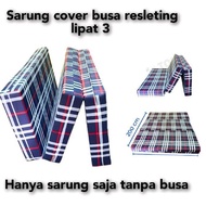 3-fold zippered foam mattress cover, size 200x145, 5 10 15 20cm thick