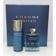 AZZARO CHROME UNITED EDT (FOR MEN) SET