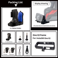 คลิปอัพเกรดบนคางสไตล์หมวกนิรภัยสำหรับมอเตอร์ไซค์ที่ติดตั้งที่ยึดสำหรับ GoPro ฮีโร่11 10 9 8 7 Insta3