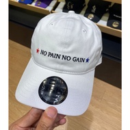 New Era 9Forty Unstructured No Pain No Gain White Cap 100% Original Official