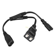C8 To C7 Power Splitter Cable IEC320 C8 Male To Double C7 Female And 2 Pin Outlet Adapters