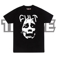 Cult BMX BIKES Woman Face Black Regular T-Shirt | Bicycle Shirt | Men's Women's Tops | Boy Girl T-Shirt | Bmx Unisex Cult T-Shirt