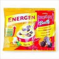 Energen Topping Beng-Beng Balls Vanilla Flavor 38g Pack of 10 pcs
