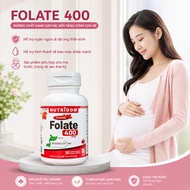 [ Genuine ] NUTRIDOM FOLATE 400 Supplement Pills, Supports Red Blood Cell Creation, Reduces the Risk