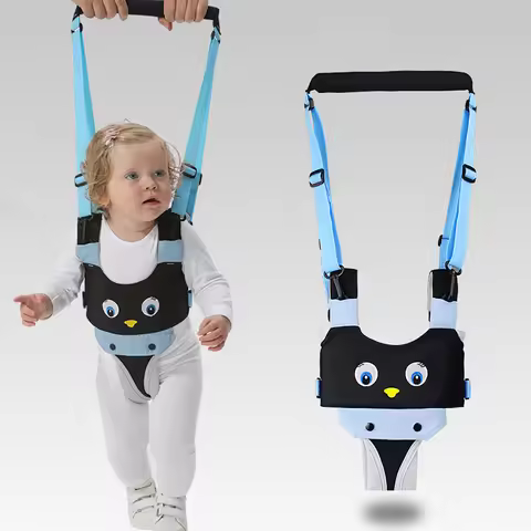 Animal Print Baby Walking Harness Sling Andador Toddler Belt Standing Up Safety Traction Rope Artifa