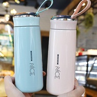 SALE! Nice Cup Glass Bottle Tumbler Creative Leakproof Water Cup 400ml Stainless aqua flask