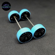 Tamiya Lathe Tire STO Rim Fin Dish Tire Hard Blue TMAC Original 95654 Tamiya Asia Challenge