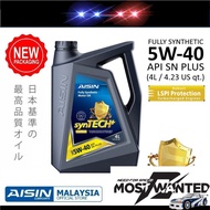 Aisin Engine Oil Fully Synthetic SN PLUS 5W40 (4L)