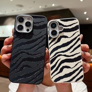 Fashion Zebra Stripes Silicone Case For Samsung Galaxy S25 FE A17 A07 A06 M56 F56 M16 F16 M06 F06 5G