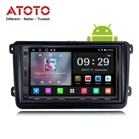 ATOTO 7 inch 2 Din Android Car Stereo for VW Volkswagen Skoda Fabia/Polo/Jetta/Tiguan/Golf/Passat Ca