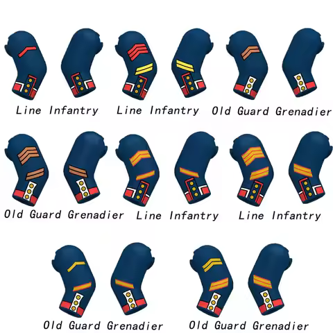 Medieval Napoleonic Wars Series Building Blocks Soldier Figures Line Infantry Guard Knights Arm Acce