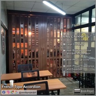 PVC French Accordion Folding Door w/ Delivery (HEAVY DUTY)