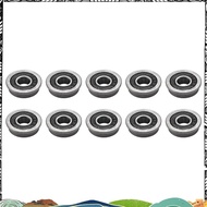 10Pcs F695- Bearing 5X13X4mm Flanged Miniature Deep Groove  F695RS for VORON  2/3 3D Printer greenbr