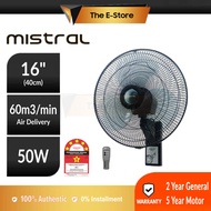 (5 Years Warranty) Mistral 16" Wall Fan with Remote Control | MWF16R (Kipas Dinding 风扇 MWF-16R Khind Wall Fan KDK Wall Fan Strong Wind Like KDK KC-4GR)