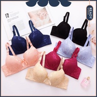 [Cloud Bazaar] Hibiscus Lace Underwire Bralette Bra/ Coli Wanita Renda Bunga Berdawai (34-40) Cup A