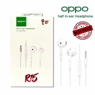 OPPO Original Earphone R15 Whosale half In-Ear Headphones F9 F11 Pro F1s A37 A5s A3s Android 3.5mm earpod