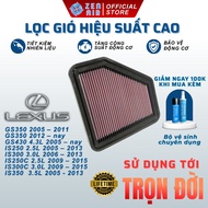 Lexus GS350, GS430, IS250, IS300, IS250C, IS300C... Zen Air high performance engine Air filter