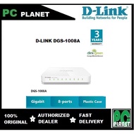 D-LINK 8-PORT GIGABIT NETWORK SWITCH (DGS-1008A)